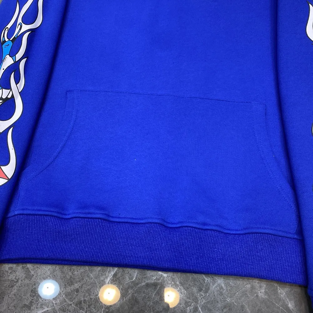 P240 Chrome Hearts Autumn and Winter 2025 Counter Synchronization ❤️ Mattyboy Limited Edition Graffiti Flower Arm Embroidery Hooded Sweatshirt Improved Customized Version 1:1 High Weight Premium Fabric Recommended Color: Limited Electric Blue Code Number: S, M, L, XL
